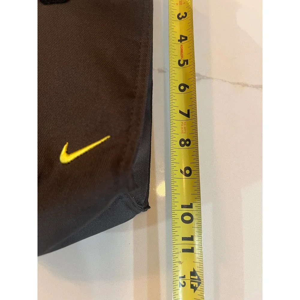 Nike‎ Golf lunch bag Black Volt Yellow Swoosh Canvas Travel Tote Pouch